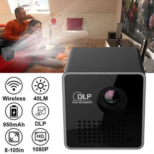 Projectors UNIC P1S WIFI Wireless Pocket DLP Mini Portable Projector 40 Ansi Micro DLNA Video Projector UNIC P1 H Wifi R230306