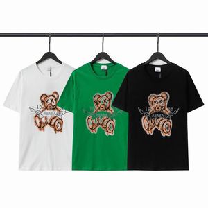 メンズTシャツ高度なデザイン2023夏の新しいメンズカジュアルシャツラウンドネックルーズプリントコットンシャツ夏ファッションカジュアルスポーツシャツサイズS-XXXL