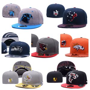 Chapéus de grife encaixados no chapéu snapbacks todos o logotipo da equipe Basquete Caps Ajuste Caps Esporte Bordado ao ar livre algodão completo Feianos fechados Couro Flex Hat Mix Order