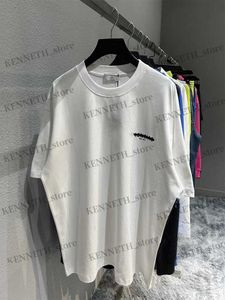 Męskie koszulki wiosna i lato Nowa wysoka wersja B Princja Pieczęć Paris Unisex Casual T-shirt z krótkim rękawem T230314