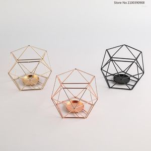 Titulares de vela Holder Holder Nordic Minimalism Metal Gold para a sala de estar Tabela final Estudo Decoração de casa