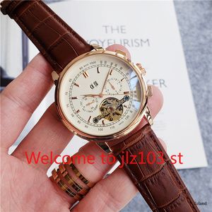 PP PEK MĘŻCZYZNIE Luksusowy zegarek biznesowy Luminous Relgio Digital Automatic Mechanical Watch Tourbillon Men