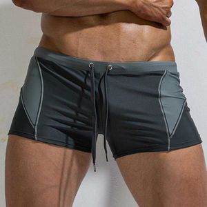 Men's swimwear Simple Beach Tight Shorts Quick Dry Slim Nylon Stitching Color Adjustable Easy Match Men Swim Trunks Easy Wearing for Surfing L230314