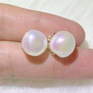 Dangle Earrings White Baroque Pearl Earring 18k Ear Stud Jewlery Gift Classic Natural Fashion