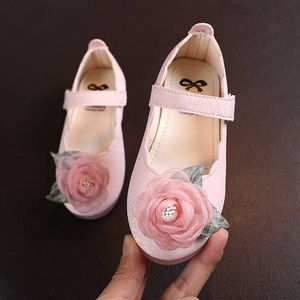 Flache Schuhe Baywell Kinder Mädchen Spitze Große Blume Design Kinder Prinzessin Baby Mädchen Schuhe Für Party und Hochzeit PU Einzigen Schuh P230314