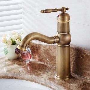 Bathroom Sink Faucets All Copper Antique Washbasin And Cold Faucet Can Rotate 360 Degrees European Style Retro