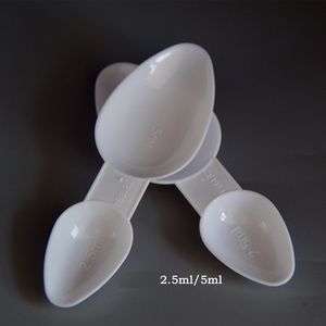 PP2.5ml 5ml Measuring Spoon Double Header Powder Spoons Measuring Spoon Kitchen Accessories H23-23