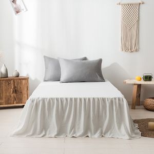 Bed Skirt Bed Skirt Double Bed Sheet With Elastic Mattresses For Bed Comfortable Bedsheet King Queen Size Single Bedspread 140x200 Pure 230314