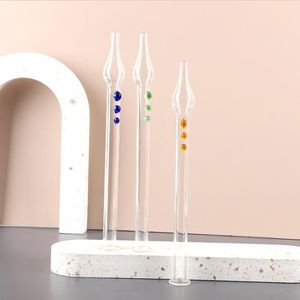 Pyrex Hookahs di vetro COLLETTORE NECTAR Accessori per fumo Accessori per olio Burner Pipe colorato da 7,87 pollici Teste per unghie grandi trasparenti Bong