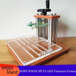 SOP8 WSON SPI FLASH Chip Firmware-Programmierung 8-Fuß-Chip 1,27 mm Sonden-Fingerhutbefestigung SOP8-Programm-Download-Ständer / Testvorrichtung