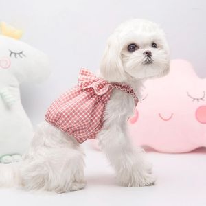 Vestuário para cães roupas de estimação usam verão de verão, camisa legal para pequenos cães médios vestidos de vestuário saia de camiseta pug tedy