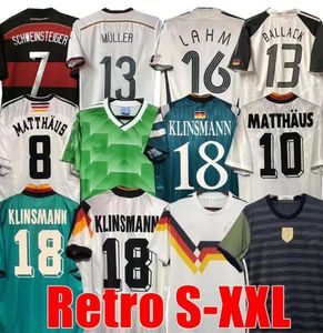 Weltmeisterschaft 1990 1998 1988 1996 Fußballtrikot Deutschland Retro Littbarski BALLACK KLINSMANN 2006 2014 Trikots KALKBRENNER 1996 2004 Matthäus Hassler Bierhoff KLOSE