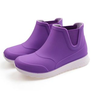 Rain Boots Rain Boots Women's Anti-skid Water Shoes Ankle Boot Women Leisure Fashion Waterproof Shoes Rubber Boots ll983 230314