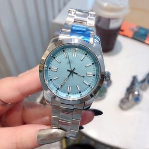 Dhgate New Fashion Mens Watch Quartz Wristwatch 41mm med Super Mineral HD Glass Lens Quartz Movement rostfritt stål 904L Automatisk mekanisk klocka Montre de Luxe