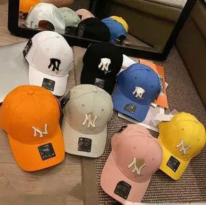 Commercio all'ingrosso di marca di modo del cappuccio delle coppie casuali del cappuccio con visiera di estate del berretto da baseball di Candy Eight-Color delle donne classiche