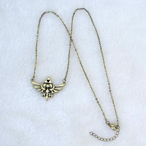 Pendant Necklaces Bohemian Style Retro Material Phoenix Shape Bronze Gold-Plated Chain Necklace Ladies Jewelry Gifts