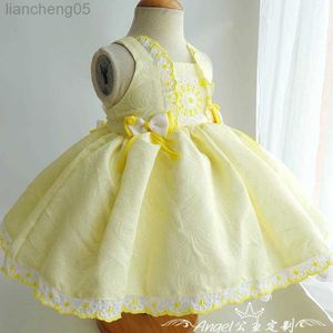 Abiti da ragazza Miayii Abbigliamento per bambini Spagnolo Vintage Lolita Ball Gown Cuciture in pizzo Festa di compleanno Pasqua Abiti da principessa carini per ragazza A54 W0314