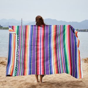 Негабаритный 130x170 см. Хлопковое пляжное полотенцеловое полотенцеловое полотенце.