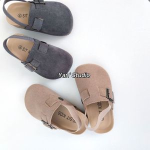 Slipper Spring and Autumn 2023 Style Boys Girls Barefoot Casual Fashion Slippers Children S Big Head Half 230313