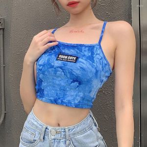 Kobiety dla kobiet 2023 Summer Women Camis Camis Cute and Psycho Girl Tank Tops Occean Blue