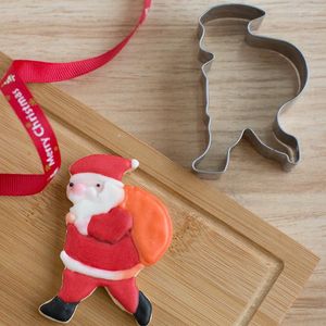 Backformen 1 stücke Weihnachten Decor Snata Claus Cookie Cutter Moldes Metall Reposteria Keks Cupcake Fondant Kuchen Werkzeuge Küche Cozinha