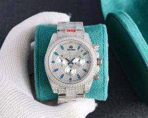 Relógio de diamante masculino Multifuncional Automático Sky Star Swarovski Sapphire Mirror Upgrade Watch