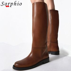 Botas femininas para mulheres outono inverno marca de moda de alta qualidade joelho salto grosso sapatos confortáveis mulher