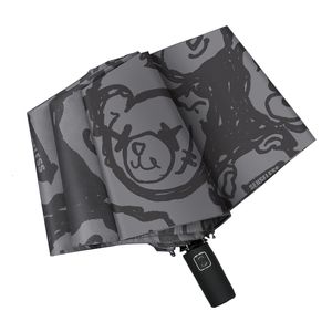 Umbrellas Bear Fully-Automatic Umbrella Rain Women Compact Wind Resistant Sunshade UV Men Folding Waterproof Boys Gifts Parasol 230314