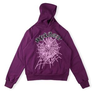 Purple Sweatshirts Hoode Herr Mens Womens Puff 5 Tryckt överdimensionerade fleece Men's Hoodies Sweatshirt 21 Styles