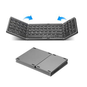 Mini-teclado dobrável portátil Teclado fino sem fio BT Teclado para MAC Windows Laptop comprimido Compatível com Bluetooth, com mão-de-obra leve