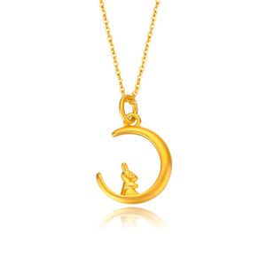 Necklace for Women Designer Jewelry Moon Rabbit Chanms per gioielli femminili che producono collane di lusso di Luxuria da donna della catena dorata delicata