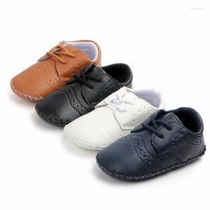 ファーストウォーカー春生まれベビーシューズPUレザーボーイガール幼児靴sole反スリップ幼児モカシンベビーベッド