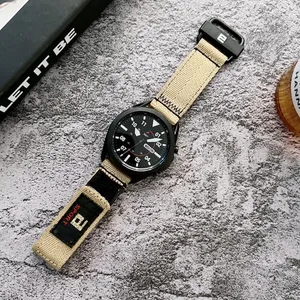 Cinta di orologi verdi per Samsung Galaxy Active 22mm 41mm bande Nylon Bracciale orologio 5 Pro 4 20mm classico 3 banda 40mm per uomini donne