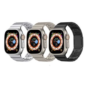 Роскошное браслет на запястье из нержавеющей стали для Apple Watch Series 8 7 6 5 4 3 SE Ultra Magnetic Link Band