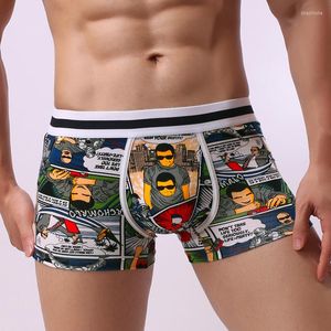 Underpants Brand Men Underwear Men's Cotton Boxer Shorts Sexy Male Panties Camouflage Print Hombre Boxershorts U Convex Pocket Sale