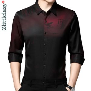 Camisas casuais masculinas Carta de designer de marca camisetas masculinas para homens roupas coreanas Moda de manga longa Vestido de luxo Casual Roupas Jersey 8211 230314