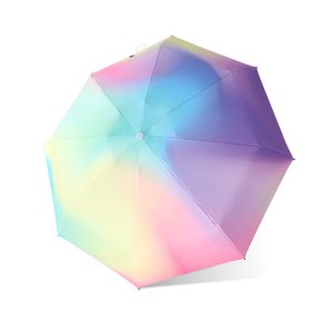 Mini Travel Sun Rain Umbrella Маленький ультрафиолетовый складной зонтик с корпусом 8 Ribs Anti-UP Легкий зонтик