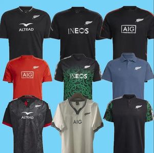 2021 2022 2023 Tüm Süper Rugby Formaları #Black New Jersey Zelanda Moda Sevenler 21 22 23 Maori Rugby Yelek Gömlek Polo Maillot Camiseta Maglia Tops S-5XL Erkekler