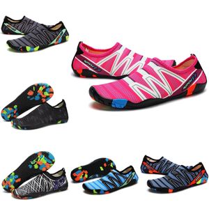 Zapatos de agua Mujer hombre zapatos antideslizante Rojo Blanco Negro Swim Sky Blue Buceo al aire libre Descalzo Quick-Dry tamaño eur 36-45