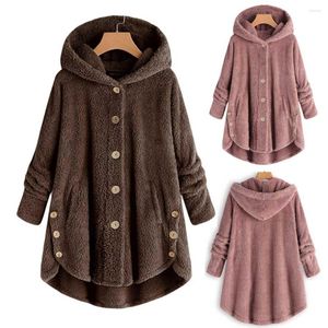 Gilet da donna Felpe con cappuccio da donna Giacca con bottoni Cappotto Patchworl Pullover con cappuccio Camicetta ampia Taglie forti Capispalla giacca a vento spessa calda