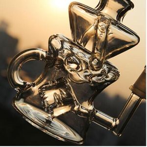 9.4 inç Geri Dönüştür Yağ Teçhizatları Harnaklar Sigara Cam Su Bong Duman Boru Başlı Cam Dab Shisha Ash Catcher 14mm Banger