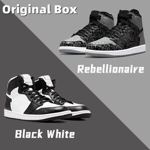 Con Box Jumpman 1 Scarpe da basket Uomo Donna 1s High Dark Mocha Hyper Royal Chicago Obsidian UNC White Lucky Green Outdoor Sports Trainers Sneakers