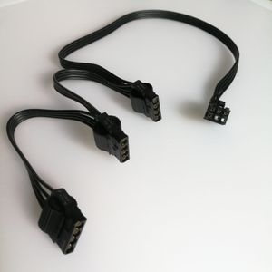 6Pin zu DVD Lüfter HDD 3 Port Molex 4Pin D Stecker Steckdose Kabel für ATX Netzteil RM1000X RM750X 850X RMX Serie Power Modul