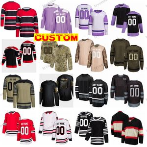 Custom Reverse Retro 2.0 Hockey Jerseys Camo Fights Cancer Toews Seth Jones Foster Raddysh Athanasiou Johnson Murphy Mrazek Kurashev Dickinson Hull Mikita Sharp