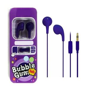 DHL grátis! ILU Bubble goma conversa geração 2 3º fone de ouvido colorido handsfree de 3,5 mm de estéreo esportivo no fone de ouvido com controle remoto de microfone para Android