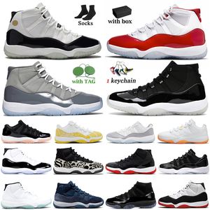 Retro 11 Cherry 11s Jumpman Basketball Shoes Jordens11 DMP Cool Grey Cement Greys High Bred Midnight Navy 25th Anniversary J11 Dhgate Women Mens Trainer Sneakers