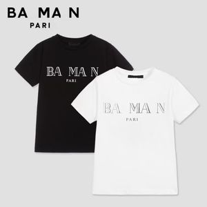 Camiseta de grife BALLMAIN masculina, feminina, manga curta, luxo, algodão puro, design com letras, 20 cores XS-2XL
