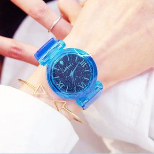 Wristwatches Luxury Women Watches Ins Style Starry Sky Clock Zegarek Damski Female Diamond Fashion Watch