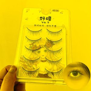 Falsche Wimpern Damenmode Natürliche lange Wimpernverlängerung Handgefertigt im japanischen Stil 3D Faux Fake LashesFalse