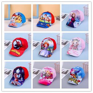 Cute Baby Boys Girls Cappelli di cartone animato Moda bambini Protezione solare Berretti da baseball Cappello parasole per bambini Berretto per bambini 2-8 anni